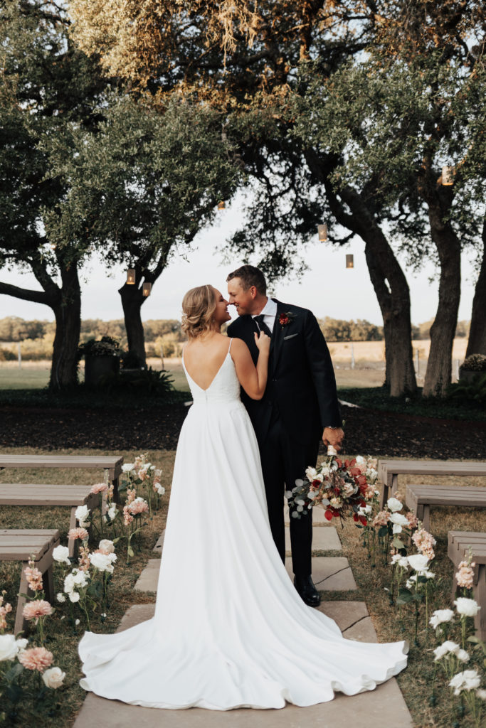 Texas Hill Country Wedding, bride and groom portraits